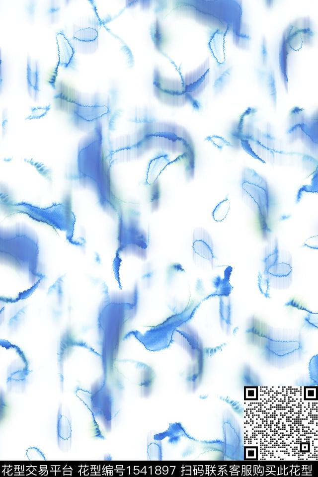 抽象水彩肌理数码印花华亿平台下载（图片编号: 1541897） - 瓦栏（Walan）