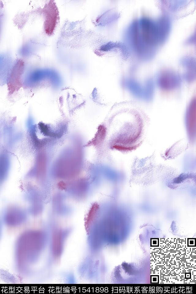 抽象水彩肌理数码印花华亿平台下载（图片编号: 1541898） - 瓦栏（Walan）