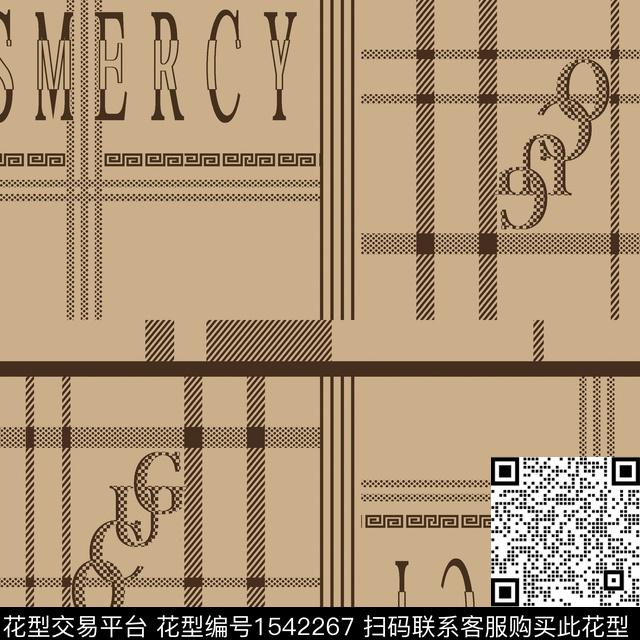 休闲条纹字母数码印花华亿平台下载（图片编号: 1542267） - 瓦栏（Walan）