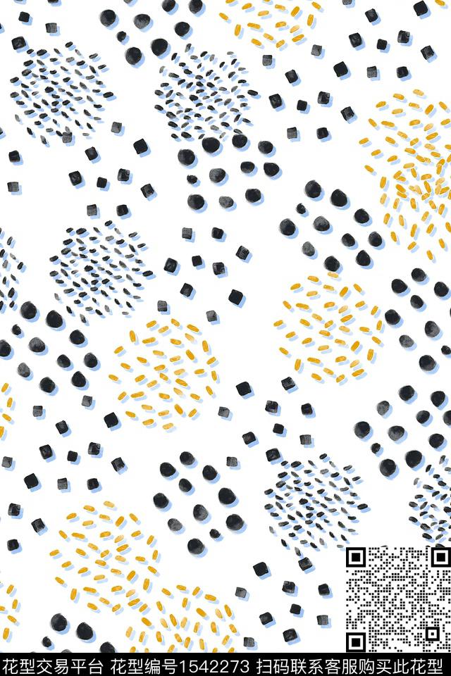 立体清爽几何数码印花华亿平台下载（图片编号: 1542273） - 瓦栏（Walan）