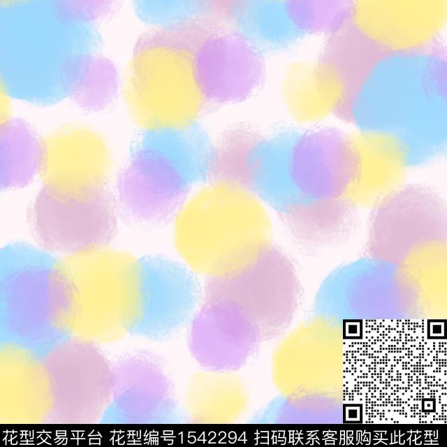 抽象几何波点数码印花华亿平台下载（图片编号: 1542294） - 瓦栏（Walan）