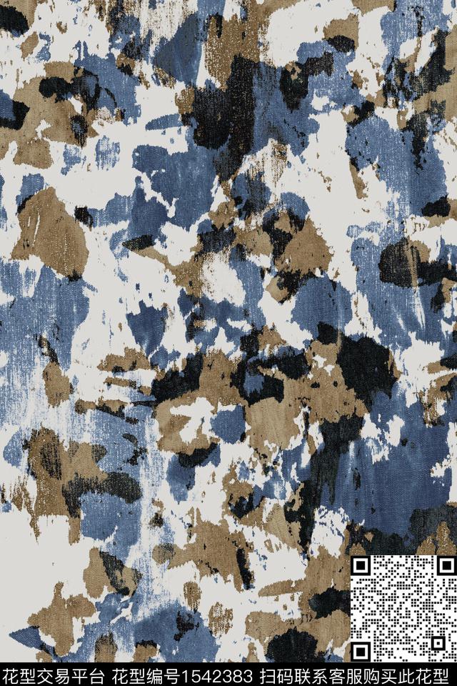 抽象肌理裤子数码印花华亿平台下载（图片编号: 1542383） - 瓦栏（Walan）
