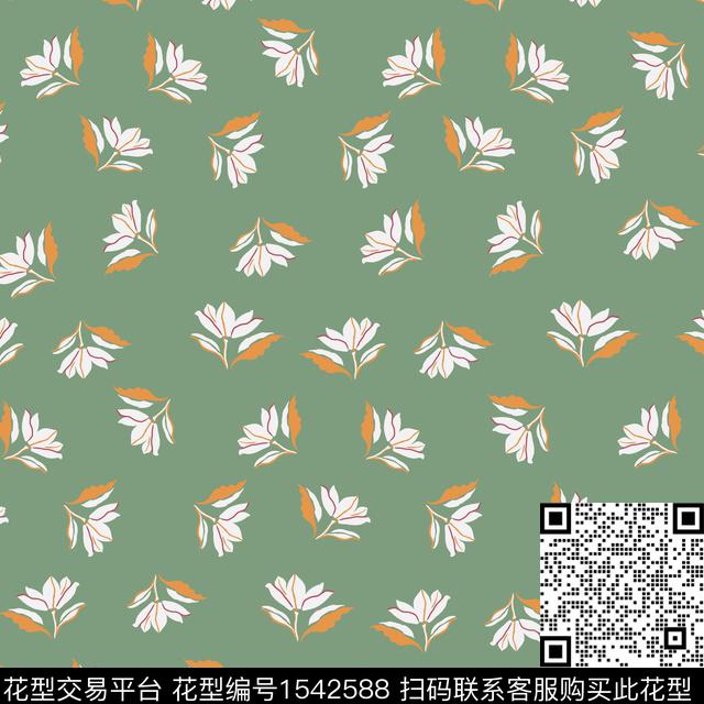 女装小碎花花卉传统印花华亿平台下载（图片编号: 1542588） - 瓦栏（Walan）