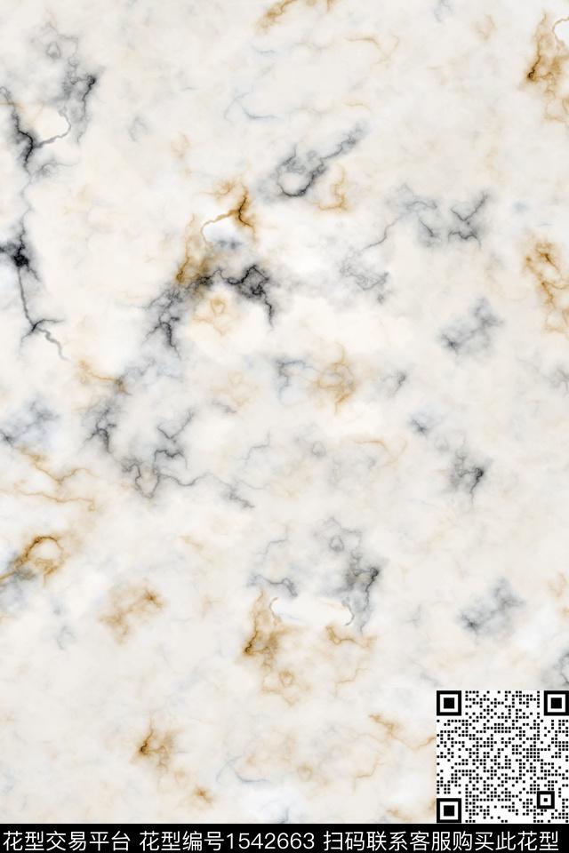 肌理女装抽象数码印花华亿平台下载（图片编号: 1542663） - 瓦栏（Walan）