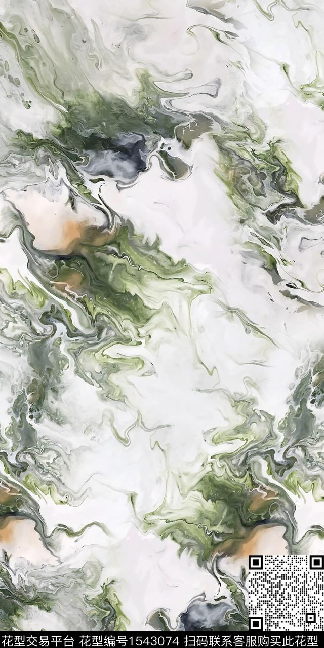 抽象肌理纹理数码印花华亿平台下载（图片编号: 1543074） - 瓦栏（Walan）