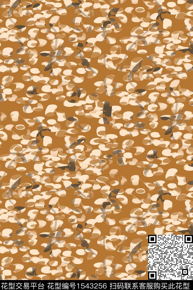 动物纹笔触复古数码印花华亿平台下载（图片编号: 1543256） - 瓦栏（Walan）