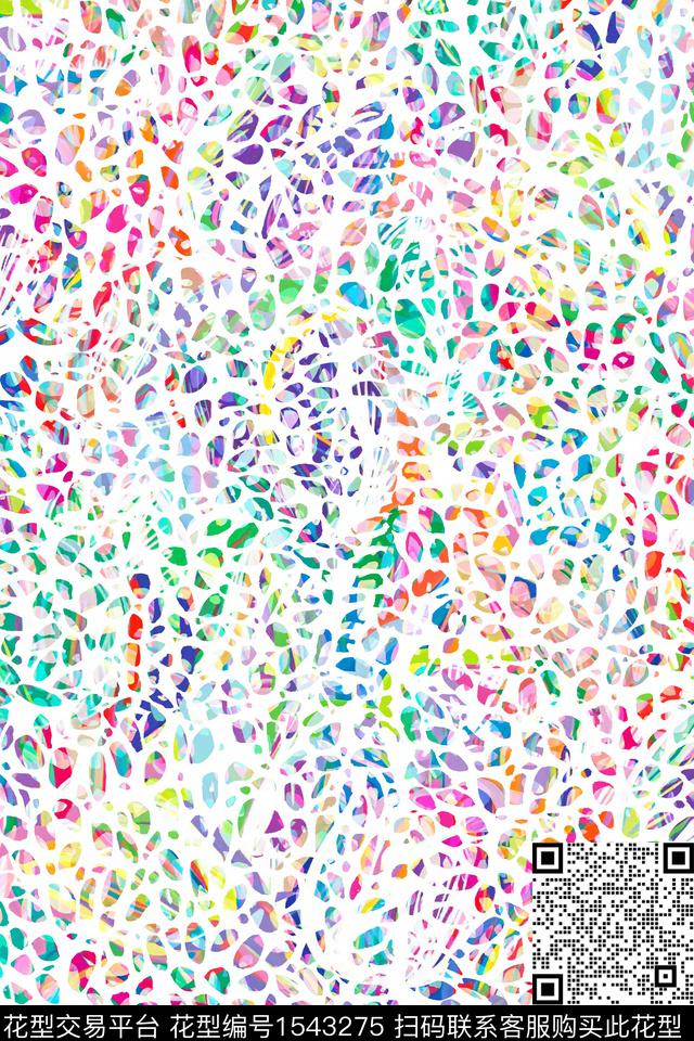 抽象网状格子数码印花华亿平台下载（图片编号: 1543275） - 瓦栏（Walan）