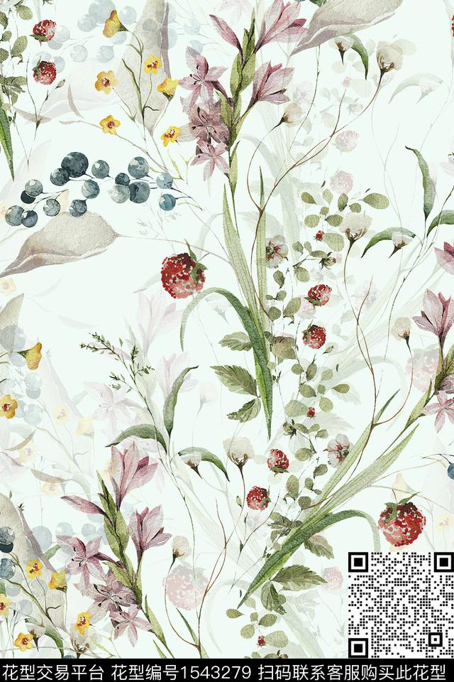女装花卉数码华亿平台数码印花华亿平台下载（图片编号: 1543279） - 瓦栏（Walan）