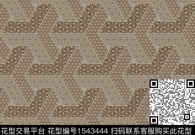 几何休闲男装传统印花华亿平台下载（图片编号: 1543444） - 瓦栏（Walan）