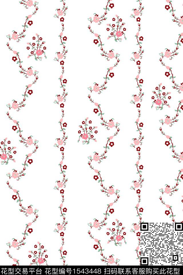 小碎花小清新春夏华亿平台数码印花华亿平台下载（图片编号: 1543448） - 瓦栏（Walan）