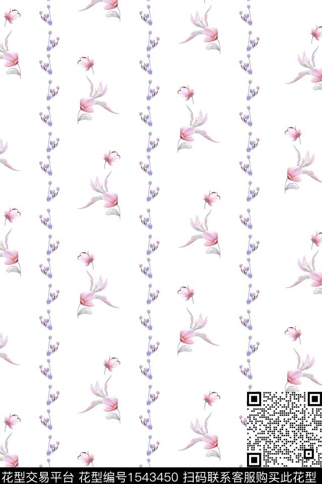 小碎花小清新春夏华亿平台数码印花华亿平台下载（图片编号: 1543450） - 瓦栏（Walan）