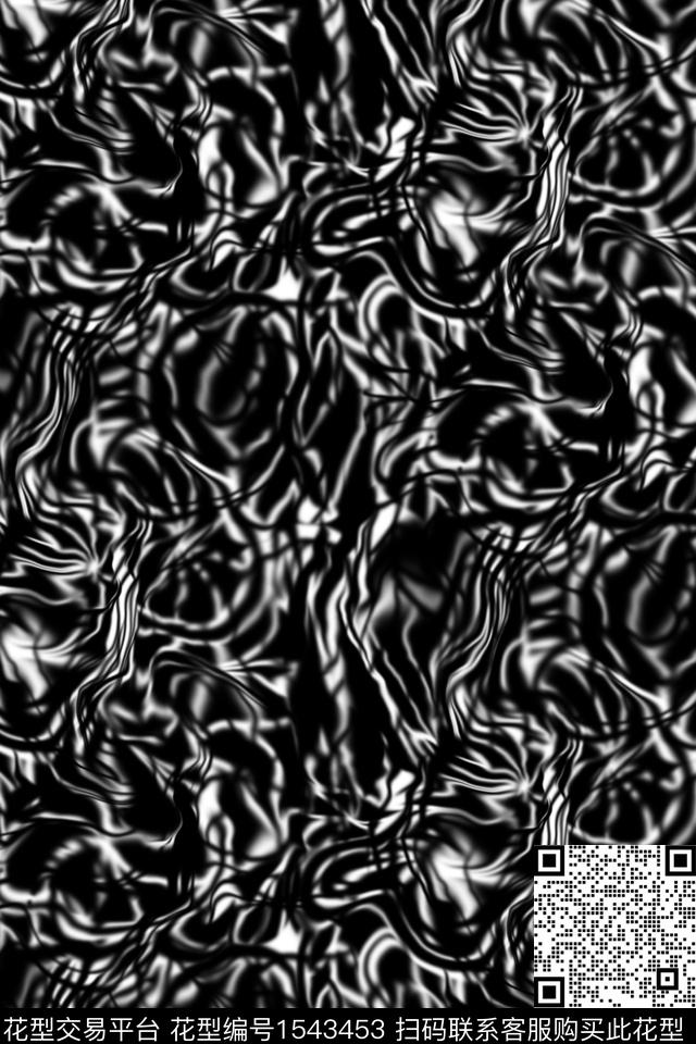 线条简约抽象数码印花华亿平台下载（图片编号: 1543453） - 瓦栏（Walan）