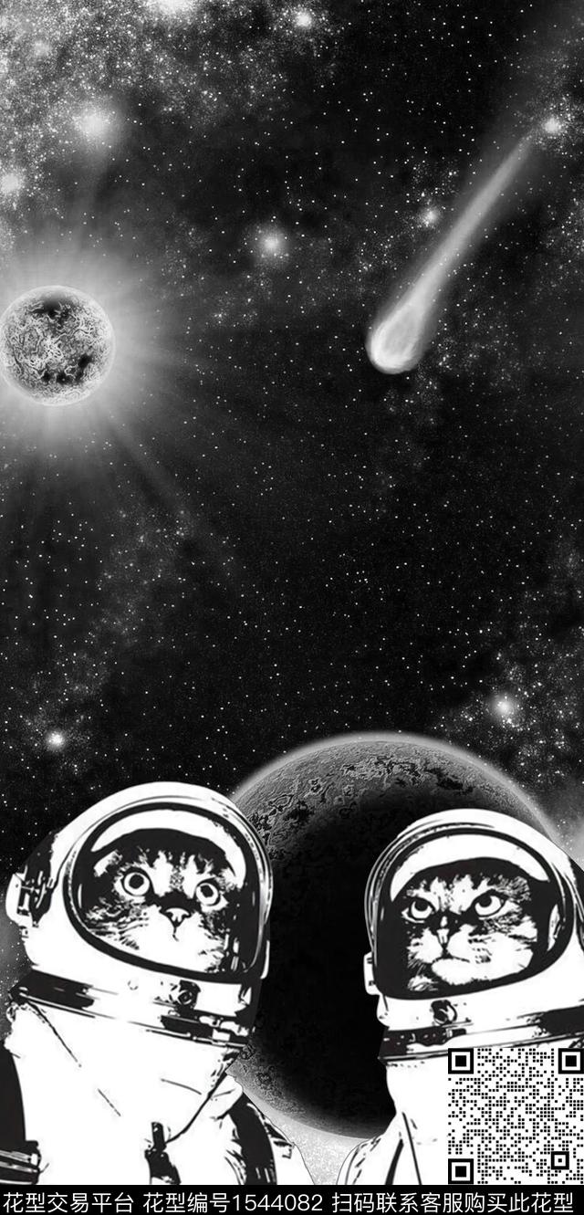 星空nasa宇航员数码印花华亿平台下载（图片编号: 1544082） - 瓦栏（Walan）