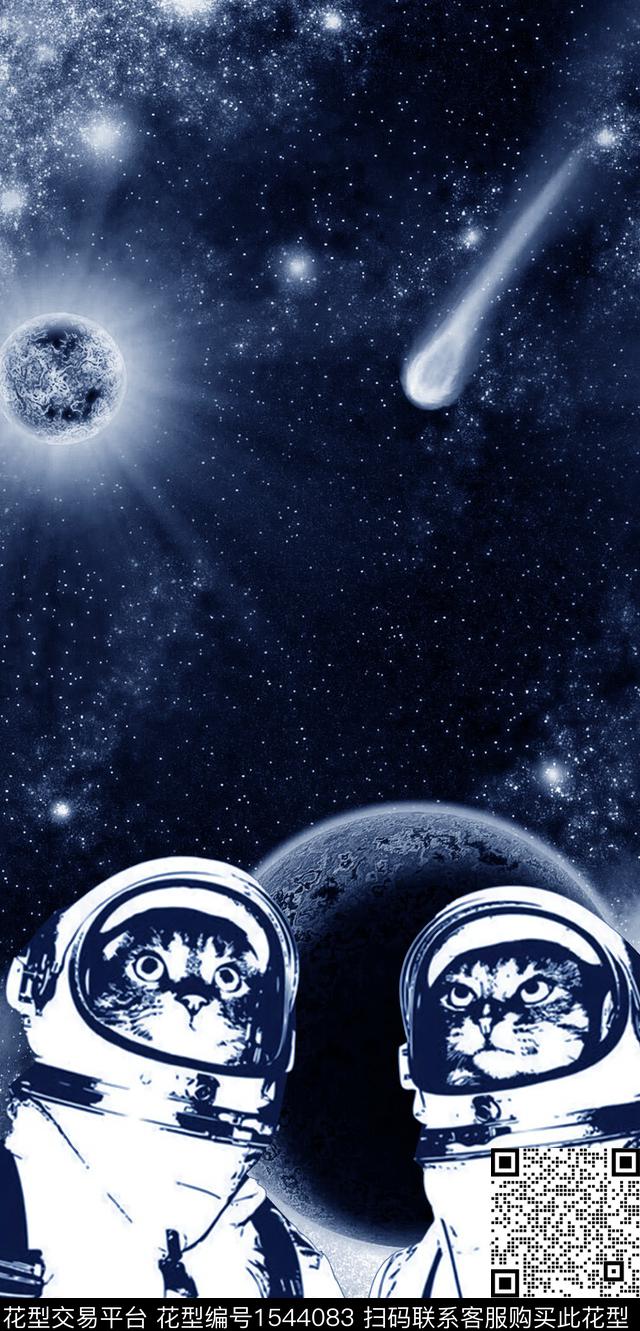 星空nasa宇航员数码印花华亿平台下载（图片编号: 1544083） - 瓦栏（Walan）