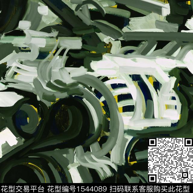 肌理油画华亿平台黑白华亿平台数码印花华亿平台下载（图片编号: 1544089） - 瓦栏（Walan）