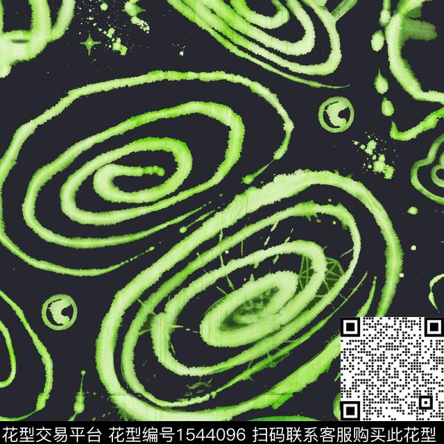 流行色羽绒服印花线条画数码印花华亿平台下载（图片编号: 1544096） - 瓦栏（Walan）