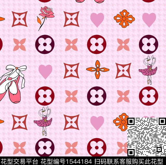 大牌风趣味格子传统印花华亿平台下载（图片编号: 1544184） - 瓦栏（Walan）