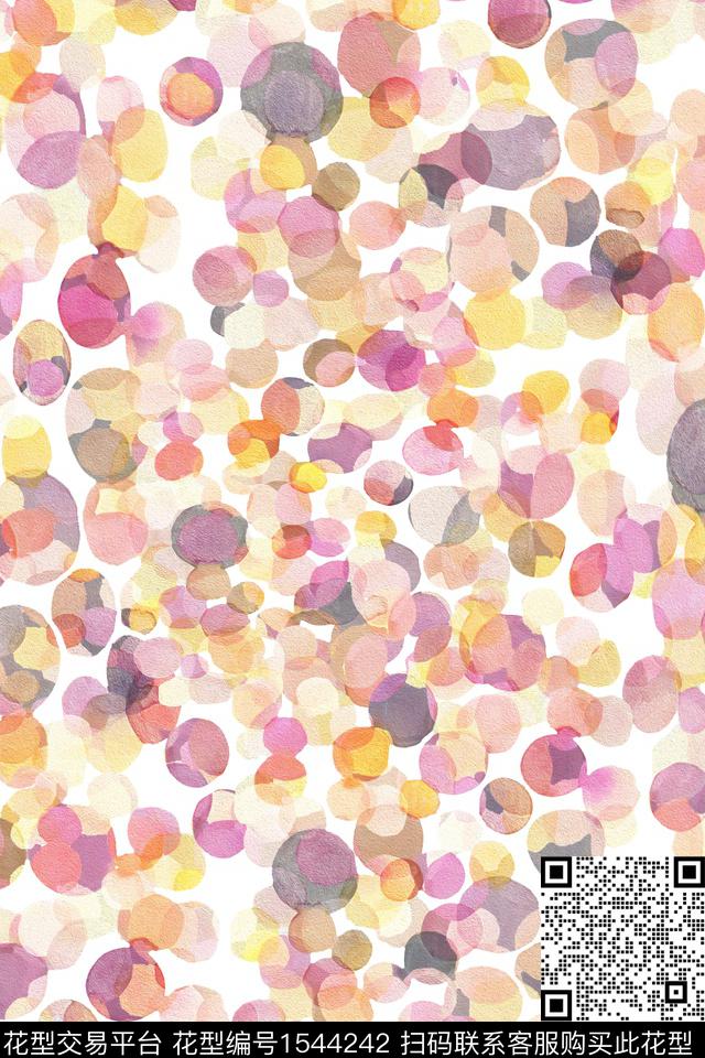 波点肌理几何数码印花华亿平台下载（图片编号: 1544242） - 瓦栏（Walan）