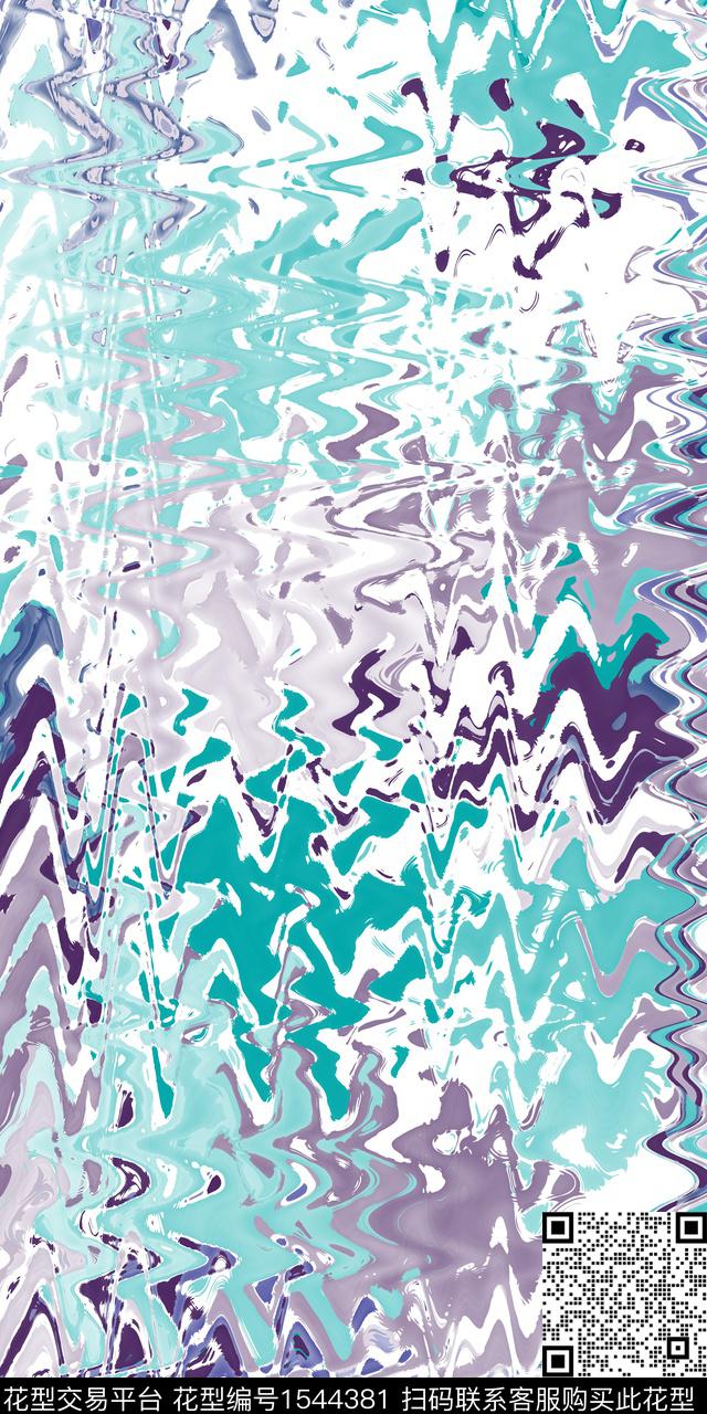 抽象肌理数码印花华亿平台下载（图片编号: 1544381） - 瓦栏（Walan）