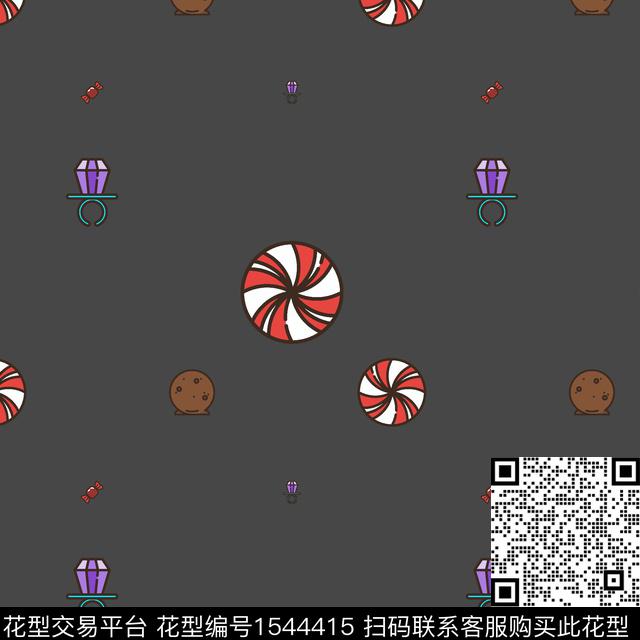 趣味几何童装数码印花华亿平台下载（图片编号: 1544415） - 瓦栏（Walan）