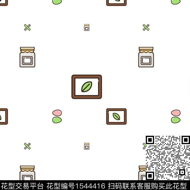 趣味几何童装数码印花华亿平台下载（图片编号: 1544416） - 瓦栏（Walan）