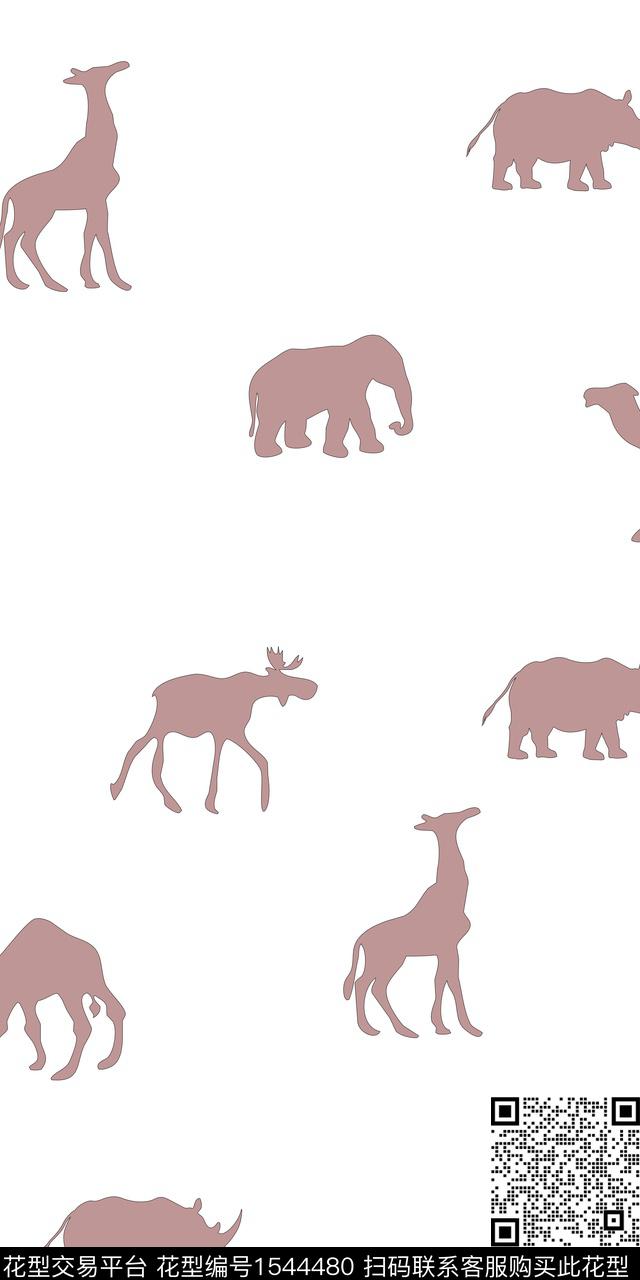 犀牛长颈鹿传统华亿平台传统印花华亿平台下载（图片编号: 1544480） - 瓦栏（Walan）