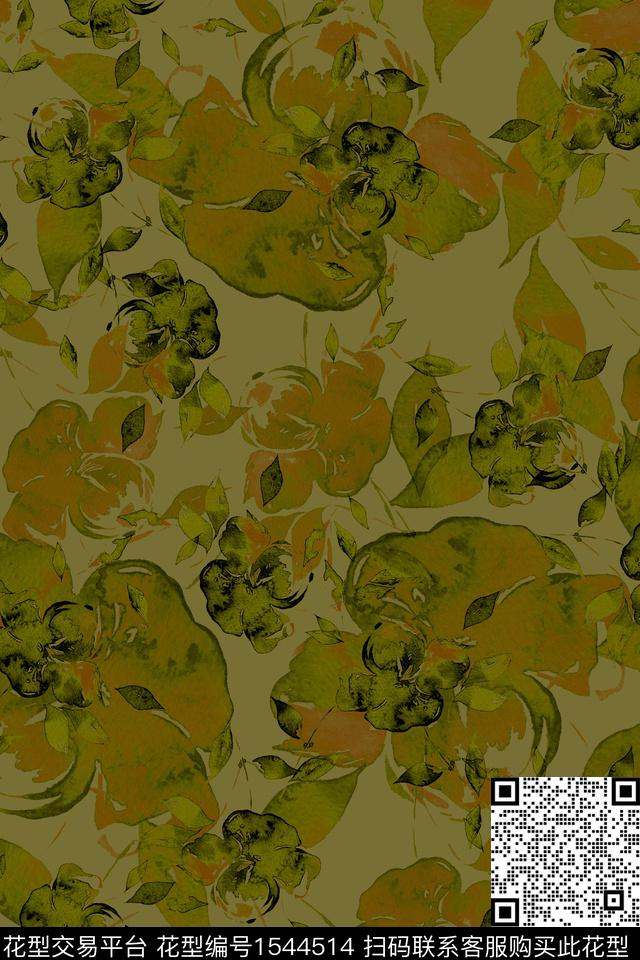 大牌风民族风渐变数码印花华亿平台下载（图片编号: 1544514） - 瓦栏（Walan）