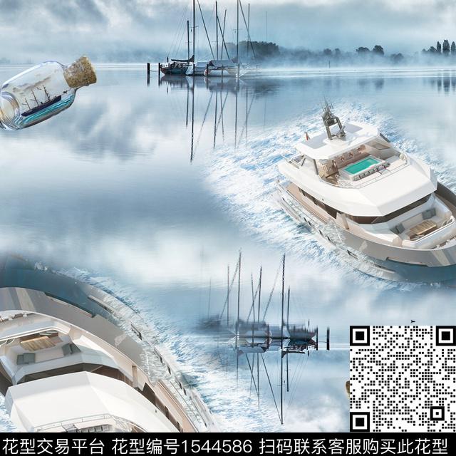 船港口天空数码印花华亿平台下载（图片编号: 1544586） - 瓦栏（Walan）