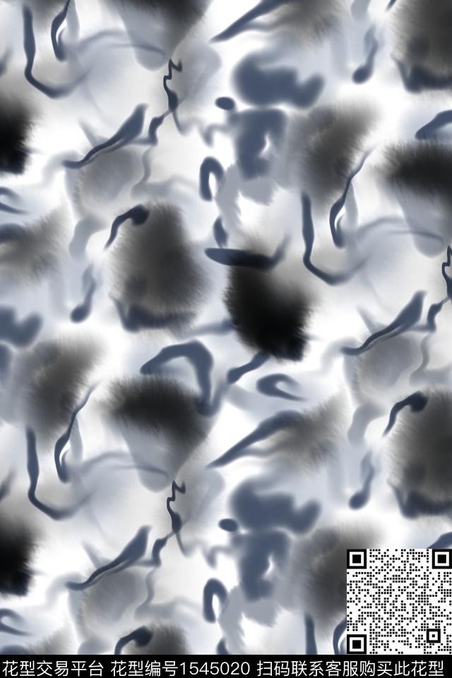 笔触抽象朦胧花卉数码印花华亿平台下载（图片编号: 1545020） - 瓦栏（Walan）