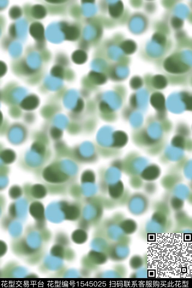 点彩波点几何数码印花华亿平台下载（图片编号: 1545025） - 瓦栏（Walan）