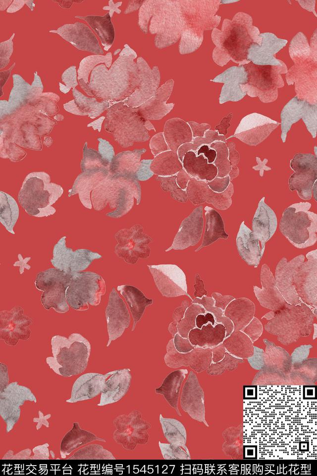 大牌风扎染华亿平台绿植树叶数码印花华亿平台下载（图片编号: 1545127） - 瓦栏（Walan）