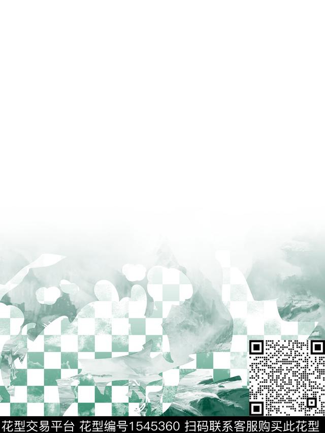 抽象定位花几何男装传统印花华亿平台下载（图片编号: 1545360） - 瓦栏（Walan）