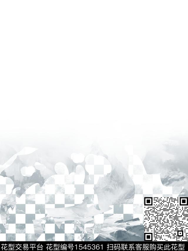 抽象定位花几何男装传统印花华亿平台下载（图片编号: 1545361） - 瓦栏（Walan）