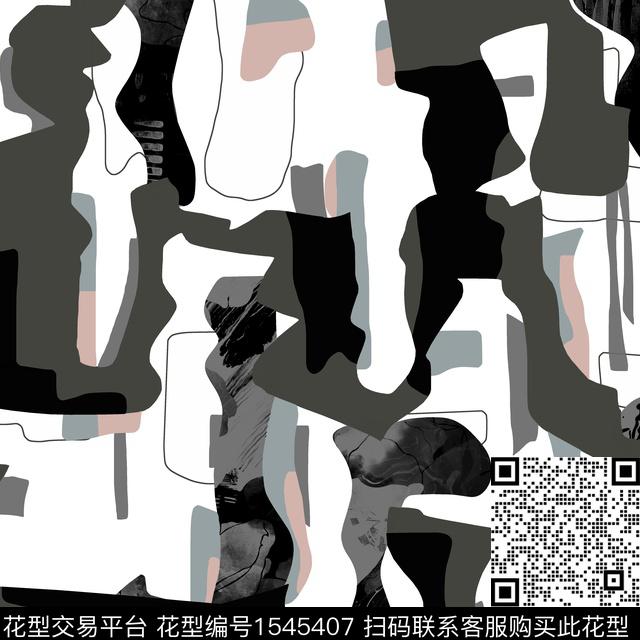 迷彩几何男装抽象男装传统印花华亿平台下载（图片编号: 1545407） - 瓦栏（Walan）