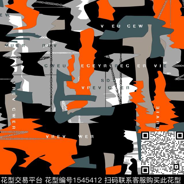 迷彩几何男装抽象男装传统印花华亿平台下载（图片编号: 1545412） - 瓦栏（Walan）