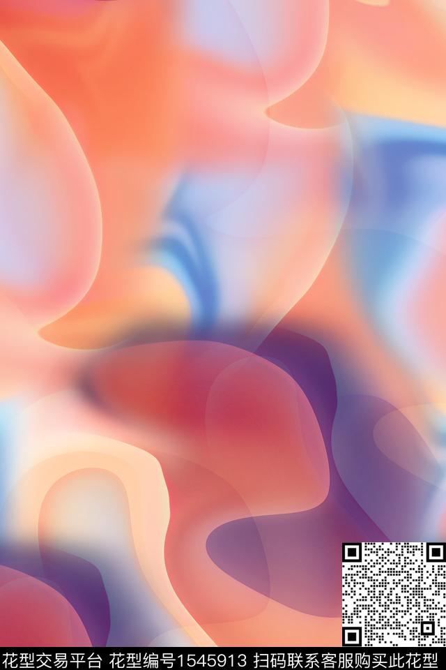 数码印花肌理抽象数码印花华亿平台下载（图片编号: 1545913） - 瓦栏（Walan）