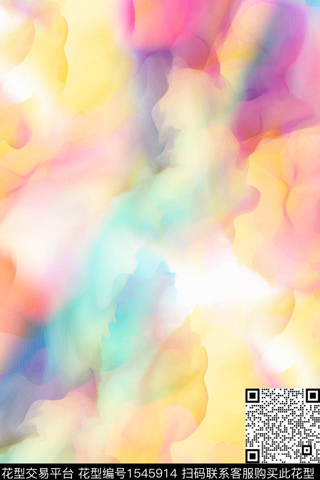 水彩肌理抽象数码印花华亿平台下载（图片编号: 1545914） - 瓦栏（Walan）
