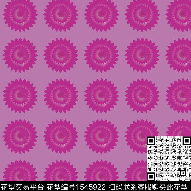 女装渐变花纹数码印花华亿平台下载（图片编号: 1545922） - 瓦栏（Walan）