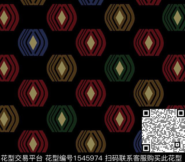 民族风几何中老年传统印花华亿平台下载（图片编号: 1545974） - 瓦栏（Walan）