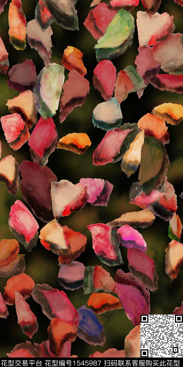 水彩抽象底纹数码印花华亿平台下载（图片编号: 1545987） - 瓦栏（Walan）