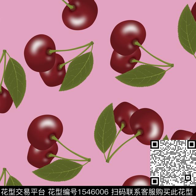 樱桃水果女装数码印花华亿平台下载（图片编号: 1546006） - 瓦栏（Walan）