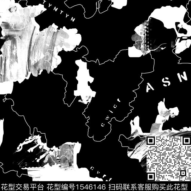 迷彩抽象几何男装传统印花华亿平台下载（图片编号: 1546146） - 瓦栏（Walan）