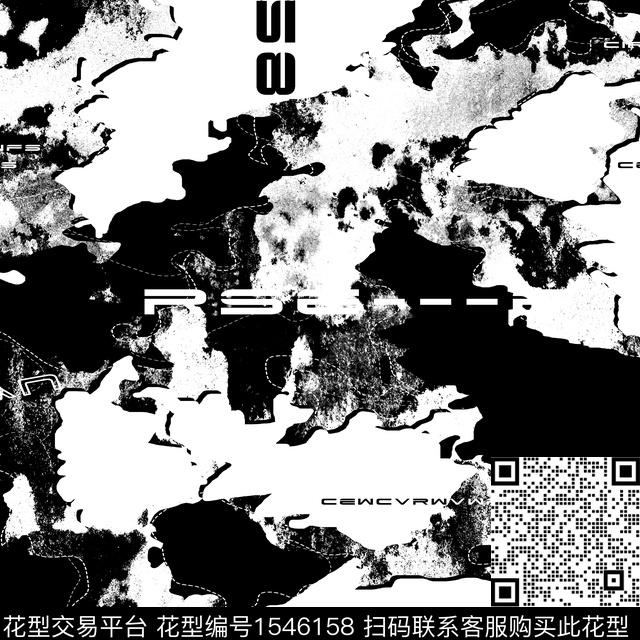 迷彩抽象字母数码印花华亿平台下载（图片编号: 1546158） - 瓦栏（Walan）