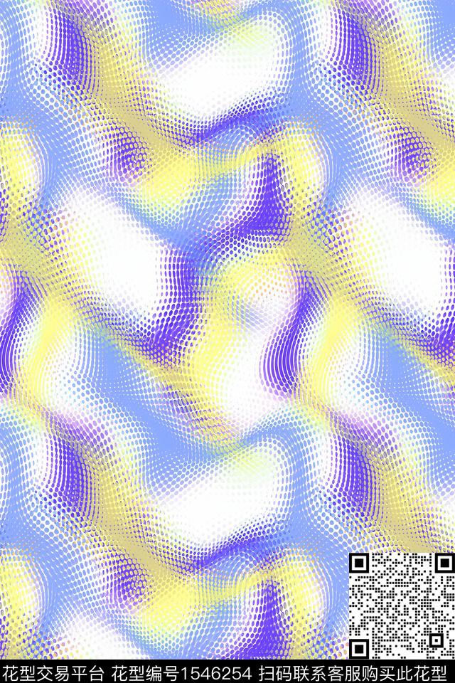 肌理抽象数码印花华亿平台下载（图片编号: 1546254） - 瓦栏（Walan）