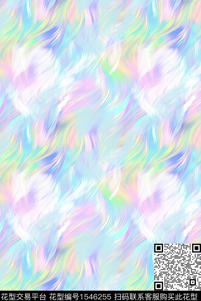 肌理抽象渐变数码印花华亿平台下载（图片编号: 1546255） - 瓦栏（Walan）