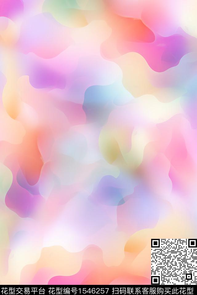 水彩抽象渐变数码印花华亿平台下载（图片编号: 1546257） - 瓦栏（Walan）