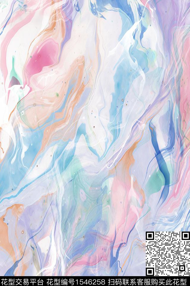 肌理抽象渐变数码印花华亿平台下载（图片编号: 1546258） - 瓦栏（Walan）