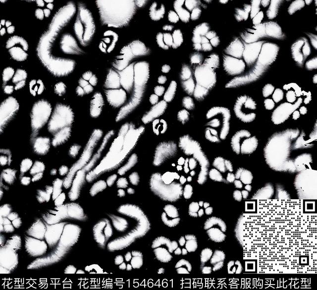 抽象水墨数码华亿平台数码印花华亿平台下载（图片编号: 1546461） - 瓦栏（Walan）