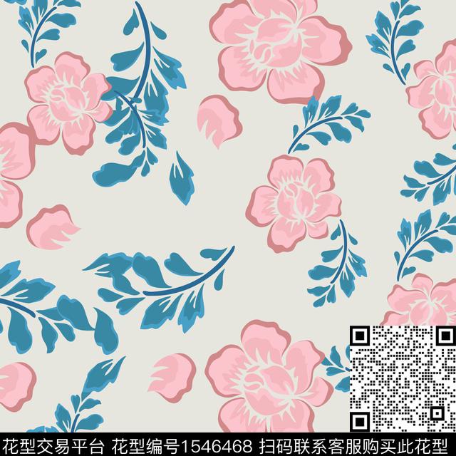 女装绿植树叶花卉传统印花华亿平台下载（图片编号: 1546468） - 瓦栏（Walan）