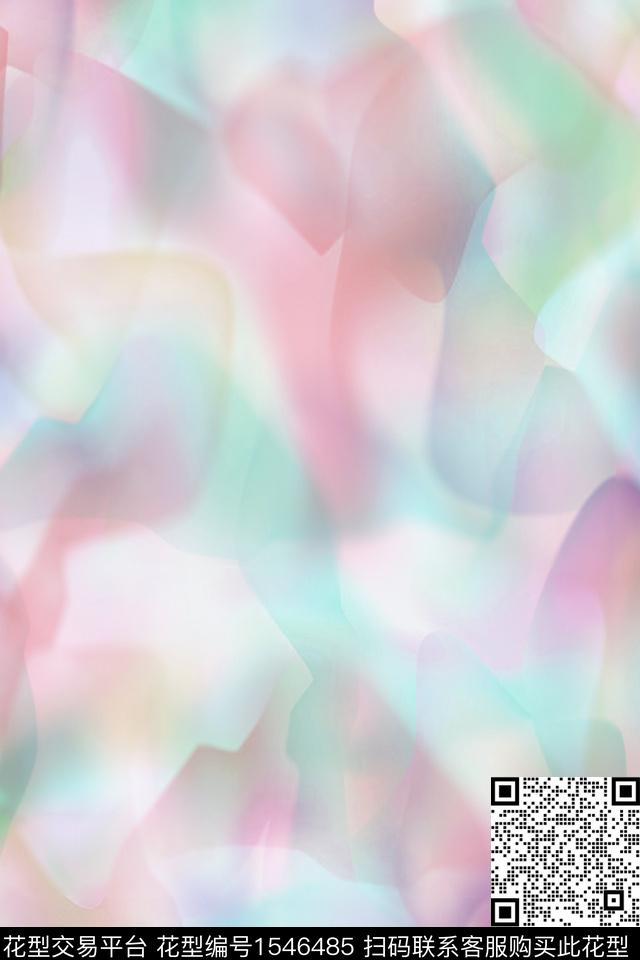 朦胧抽象渐变数码印花华亿平台下载（图片编号: 1546485） - 瓦栏（Walan）